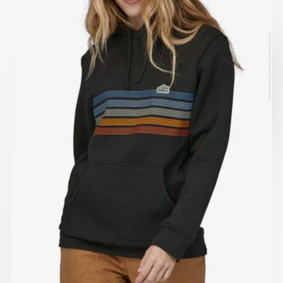 Patagonia Line Logo Ridge Stripe Uprisal Hoody Sweatshirt Men L Women XL - Picture 14 of 14